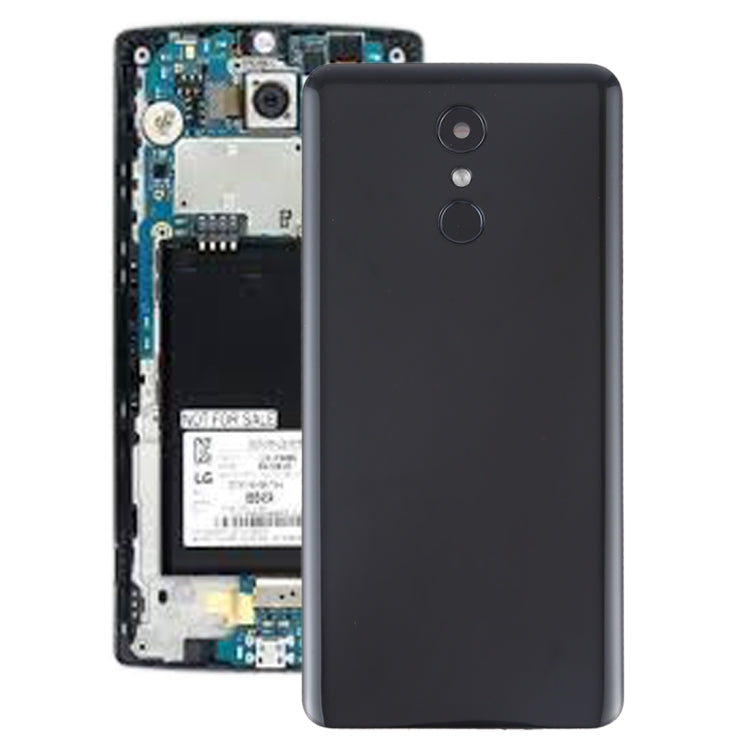 Battery Back Cover with Camera Lens & Fingerprint Sensor for LG Stylo 4 / Q710 / Q710MS / Q710CS / L713DL(Black) - For LG by PMC TechLife | Online Shopping South Africa | PMC TechLife