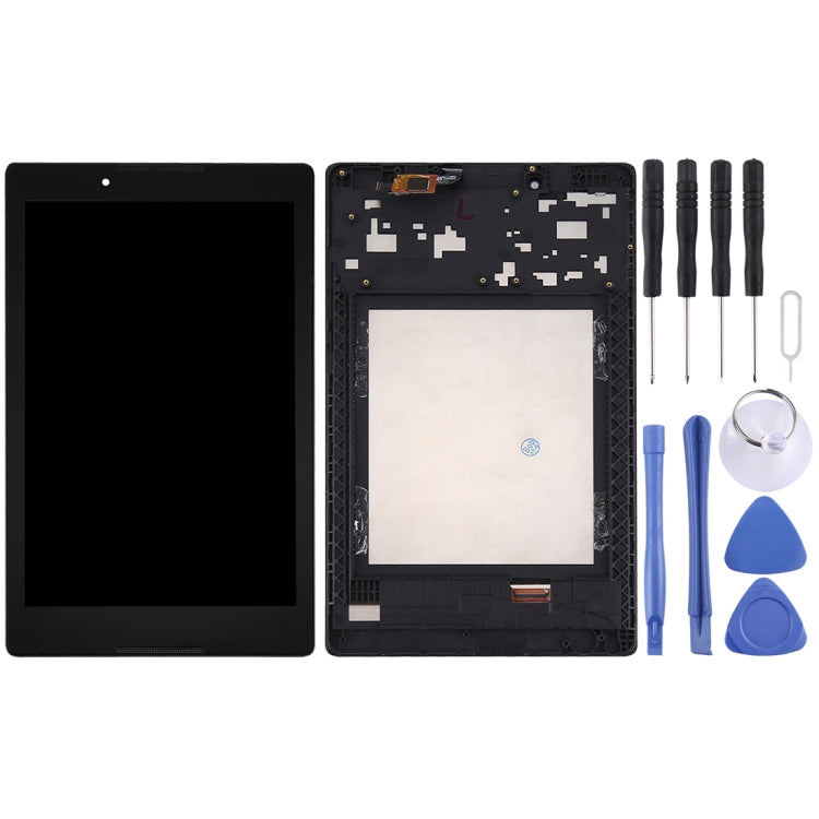 OEM LCD Screen for Lenovo A8-50 Tablet with Digitizer Full Assembly with Frame (Black) - free shipping - PMC TechLife - Order now!