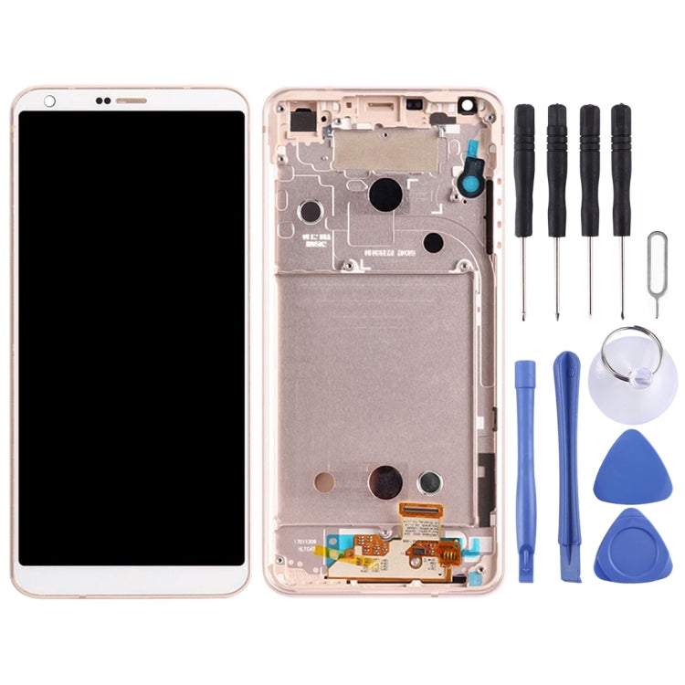 Original LCD Screen for for LG G6 / H870 / H870DS / H872 / LS993 / VS998 / US997 Digitizer Full Assembly with Frame7(Gold) - free shipping - PMC TechLife - Order now!