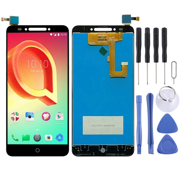 OEM LCD Screen for Alcatel A5 5085Y Digitizer Full Assembly with Fingerprint Button (Black) - free shipping - PMC TechLife - Order now!