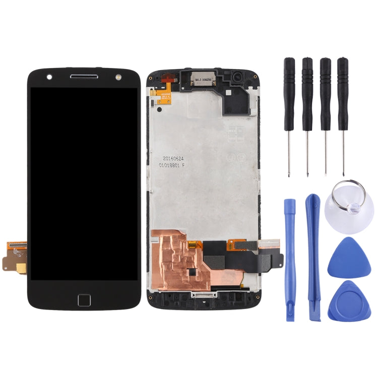 Original LCD Screen for Motorola Moto Z Force XT1650-02 Digitizer Full Assembly with Frame (Black) - free shipping - PMC TechLife - Order now!