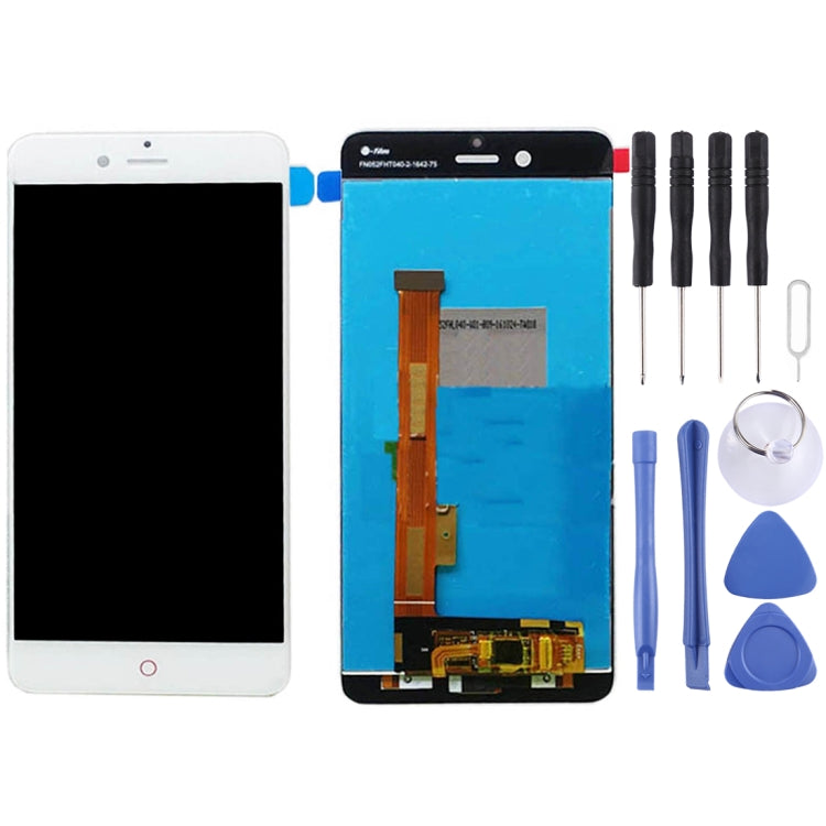 OEM LCD Screen for ZTE Nubia Z17 Mini / NX569J / NX569H with Digitizer Full Assembly (White) - free shipping - PMC TechLife - Order now!