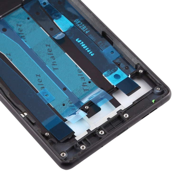 Front Housing LCD Frame Bezel Plate for Nokia 3 / TA-1020 TA-1028 TA-1032 TA-1038 (Black) - Full Housing Cover by PMC TechLife | Online Shopping South Africa | PMC TechLife
