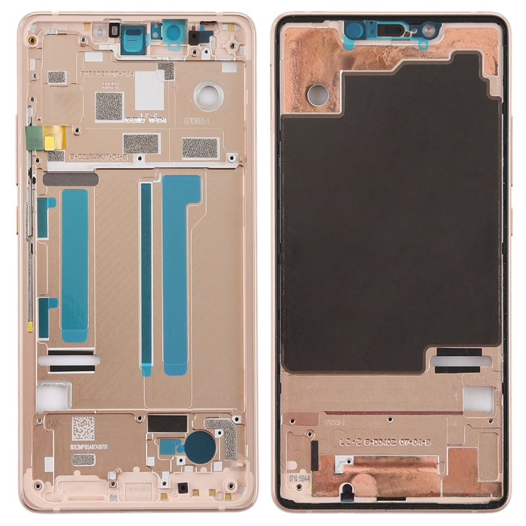 Middle Frame Bezel with Side Keys for Xiaomi Mi 8 SE (Rose Gold) - Frame Bezel Plate by PMC TechLife | Online Shopping South Africa | PMC TechLife