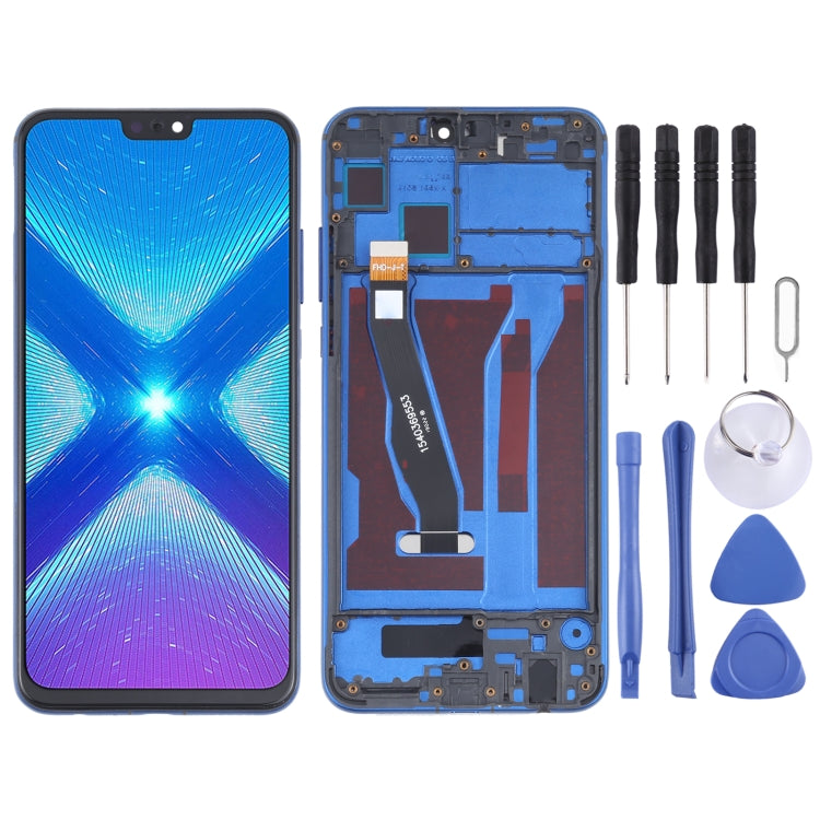 OEM LCD Screen for Huawei Honor 8X Digitizer Full Assembly with Frame(Blue) - free shipping - PMC TechLife - Order now!