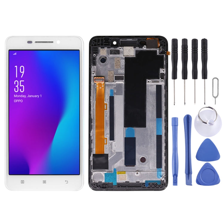 OEM LCD Screen for Lenovo A5000 Digitizer Full Assembly with Frame - free shipping - PMC TechLife - Order now!