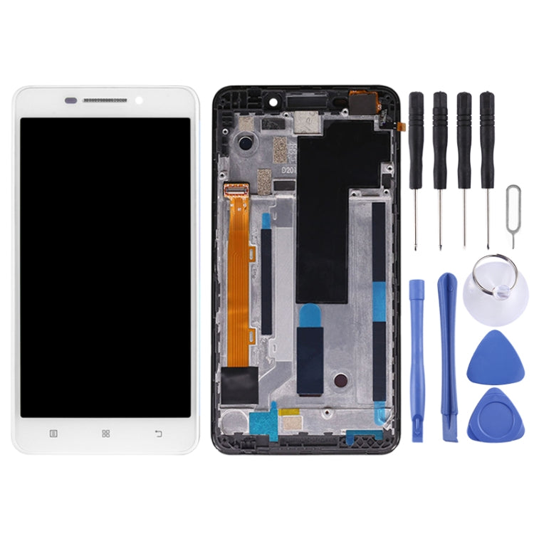 OEM LCD Screen for Lenovo A5000 Digitizer Full Assembly with Frame - free shipping - PMC TechLife - Order now!