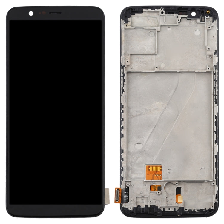 For OnePlus 5T A5010 TFT Material LCD Screen and Digitizer Full Assembly with Frame (Black) - LCD Screen by PMC TechLife | Online Shopping South Africa | PMC TechLife