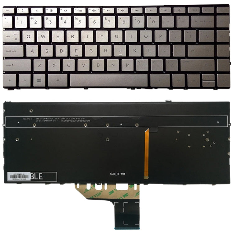 US Version Keyboard with Keyboard Backlight for HP Spectre x360 13-w series 13-w013dx 13-w014dx 13-w023dx 13-w063nr 13-W010CA 13-W020CA (Silver) - Replacement Keyboards by PMC TechLife | Online Shopping South Africa | PMC TechLife