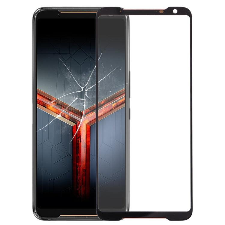 Front Screen Outer Glass Lens for Asus ROG Phone II ZS660KL (Black) - free shipping - PMC TechLife - Order now!