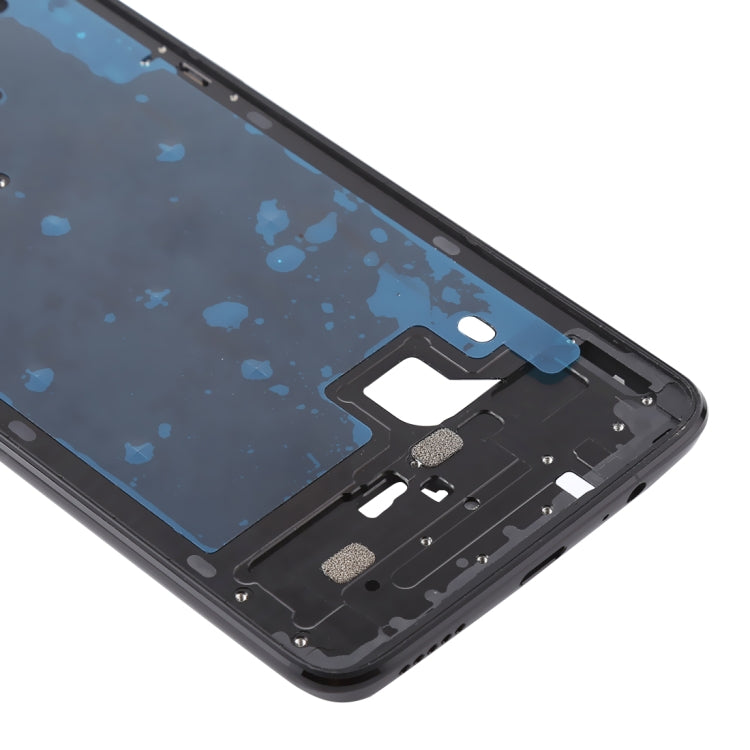 For OnePlus 6 Front Housing LCD Frame Bezel Plate with Side Keys (Frosted Black) - Frame Bezel Plate by PMC TechLife | Online Shopping South Africa | PMC TechLife