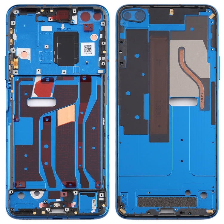 Original Middle Frame Bezel Plate for Huawei Honor V30(Blue) - Full Housing Cover by PMC TechLife | Online Shopping South Africa | PMC TechLife | Buy Now Pay Later Mobicred
