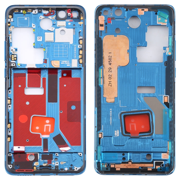 Original Middle Frame Bezel Plate with Side Keys for Huawei P40 Pro(Blue) - Full Housing Cover by PMC TechLife | Online Shopping South Africa | PMC TechLife