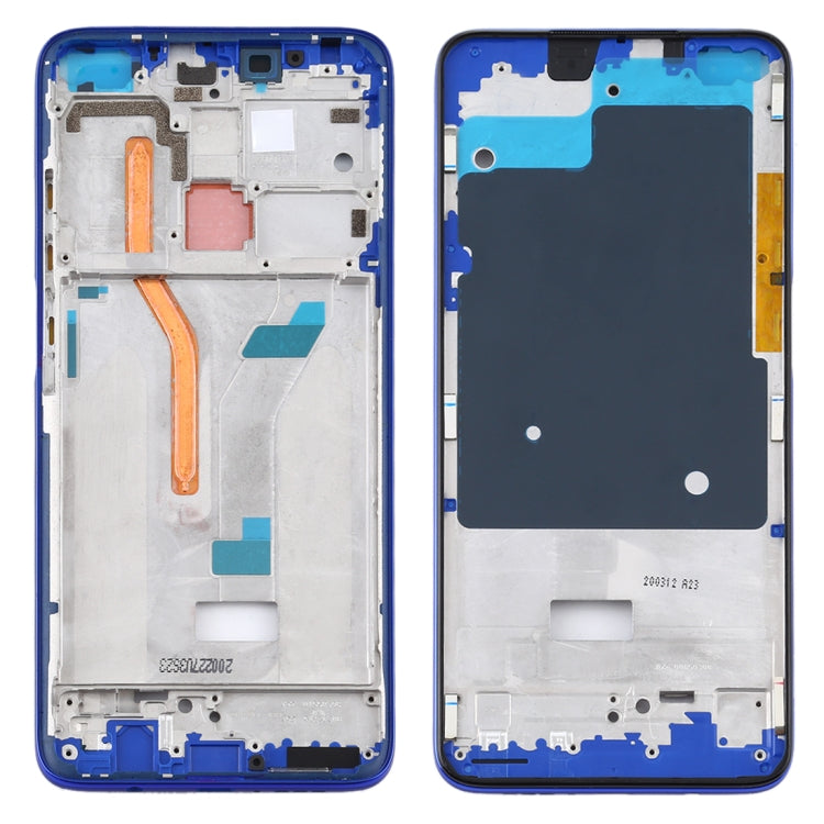 Front Housing LCD Frame Bezel Plate for Xiaomi Redmi K30, 4G Version (Blue) - Frame Bezel Plate by PMC TechLife | Online Shopping South Africa | PMC TechLife