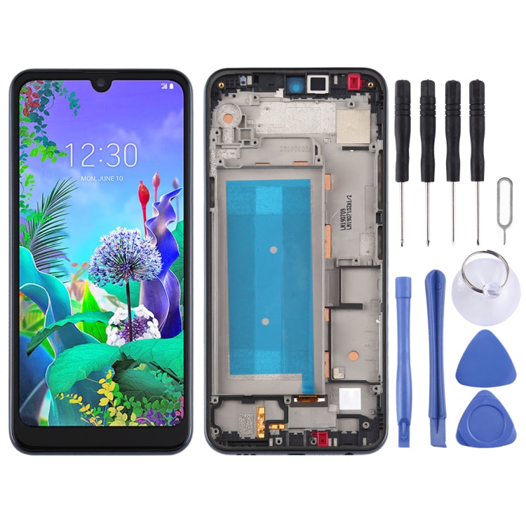 LCD Screen and Digitizer Full Assembly with Frame for LG Q60 X525ZA X525BAW X525HA X525ZAW / LG X6 2019 LMX625N X625N X525,Single SIM (Black) - free shipping - PMC TechLife - Order now!