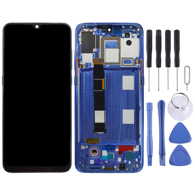 Original AMOLED LCD Screen for Xiaomi Mi 9 Digitizer Full Assembly with Frame(Blue) - free shipping - PMC TechLife - Order now!