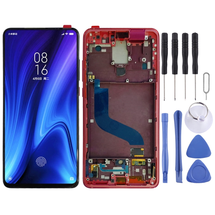 Original AMOLED LCD Screen for Xiaomi 9T Pro / Redmi K20 Pro / Redmi K20 Digitizer Full Assembly with Frame(Red) - free shipping - PMC TechLife - Order now!