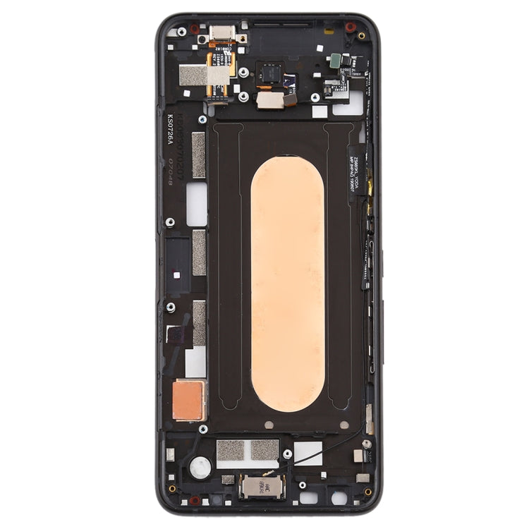 Middle Frame Bezel Plate with Side Keys for Asus ROG Phone II ZS660KL(Black) - Frame Bezel Plate by PMC TechLife | Online Shopping South Africa | PMC TechLife