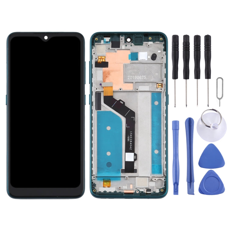 TFT LCD Screen for Nokia 7.2 TA-1196 Digitizer Full Assembly with Frame (Green) - free shipping - PMC TechLife - Order now!