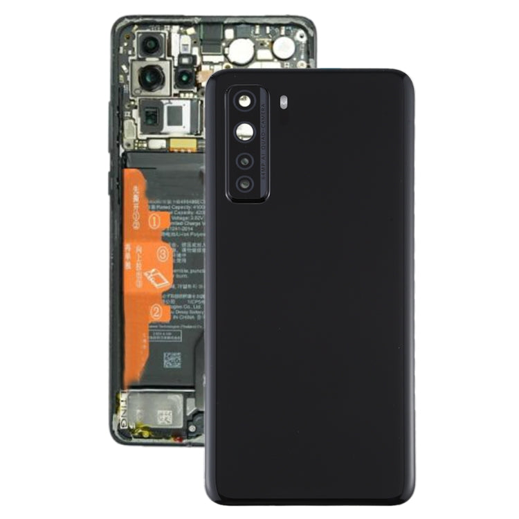 Original Battery Back Cover with Camera Lens Cover for Huawei P40 Lite 5G / Nova 7 SE(Black) - Back Cover by PMC TechLife | Online Shopping South Africa | PMC TechLife | Buy Now Pay Later Mobicred