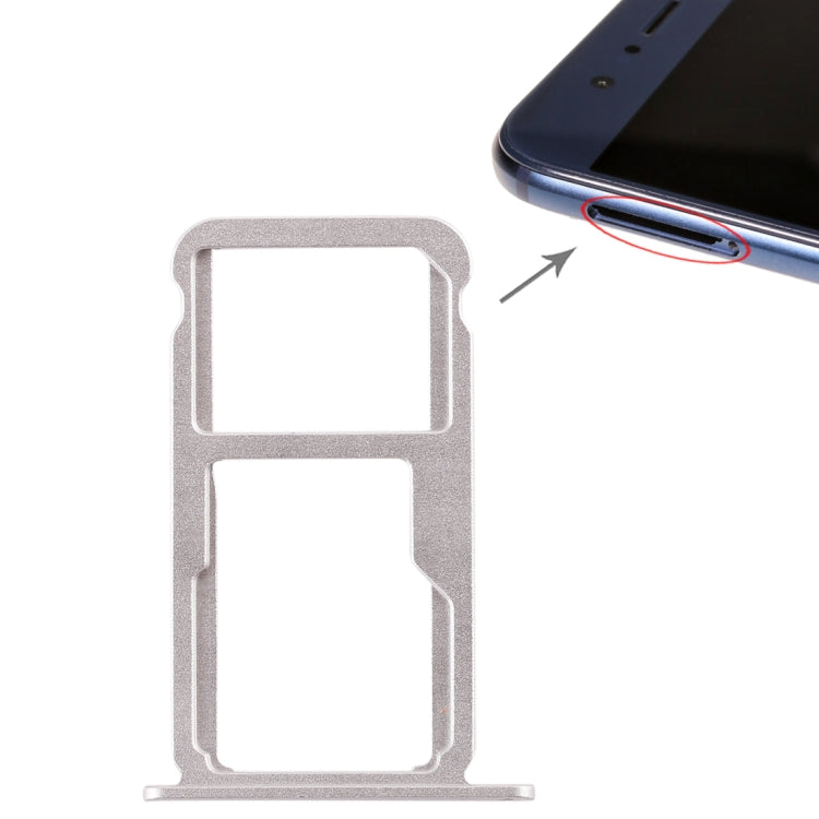 SIM Card Tray + SIM Card Tray / Micro SD Card for Huawei Honor 8 (Silver) - free shipping - PMC TechLife - Order now!