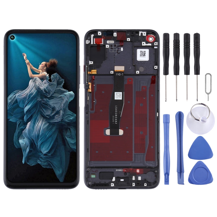 OEM LCD Screen for Huawei Honor 20 / Nova 5T Digitizer Full Assembly with Frame(Black) - free shipping - PMC TechLife - Order now!