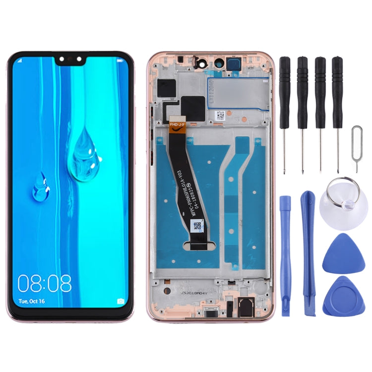 OEM LCD Screen for Huawei Y9 (2019) Digitizer Full Assembly with Frame(Gold) - free shipping - PMC TechLife - Order now!