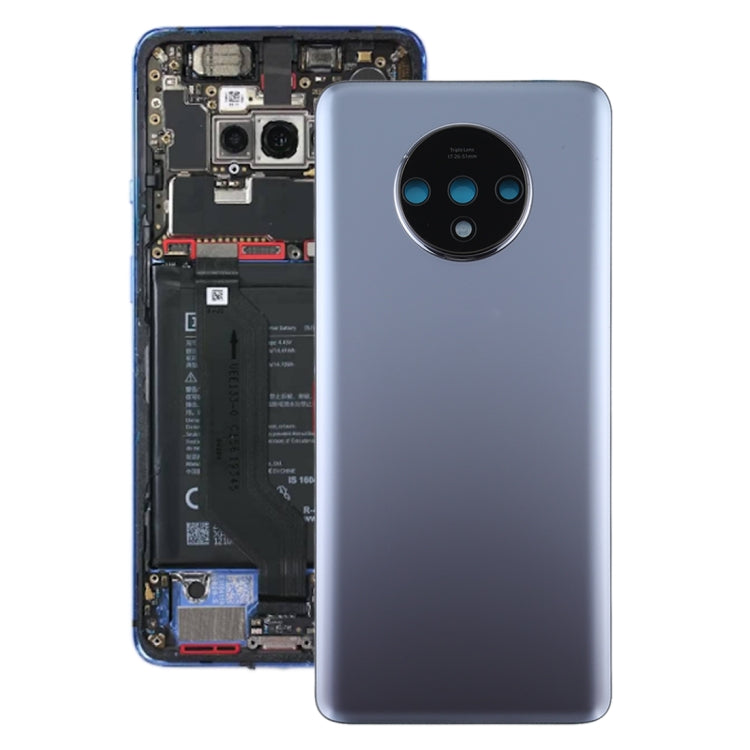 For OnePlus 7T Original Battery Back Cover with Camera Lens Cover (Silver) - Back Cover by PMC TechLife | Online Shopping South Africa | PMC TechLife