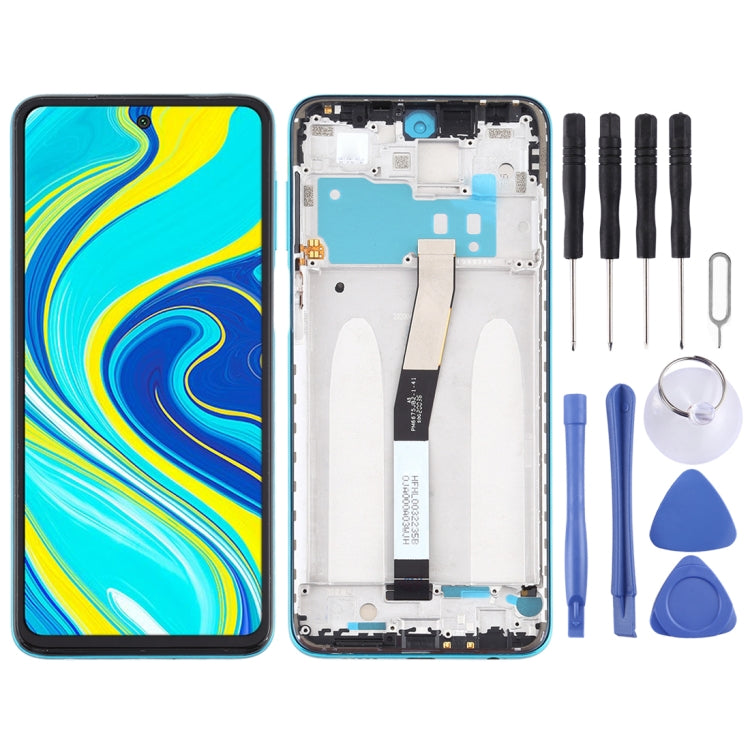 LCD Screen and Digitizer Full Assembly with Frame for Xiaomi Redmi Note 9S / Redmi Note 9 Pro Max / Redmi Note 9 Pro (India) / Redmi Note 9 Pro / Note 10 Lite(Blue) - free shipping - PMC TechLife - Order now!