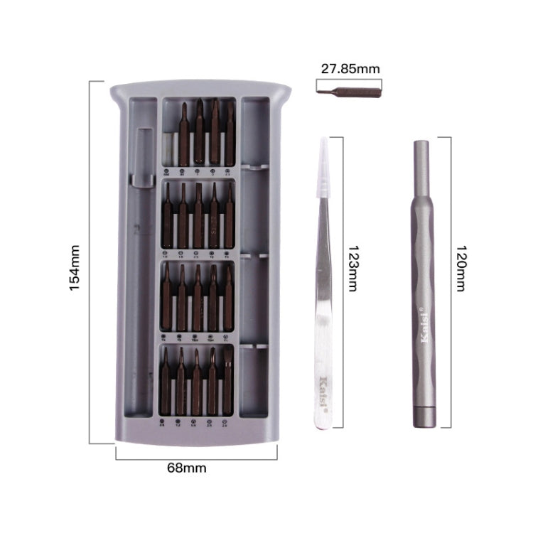 Kaisi K-3022B 22 in1 High Precision Screwdriver Set Magnetic Screwdriver Bits - Screwdriver Set by Kaisi | Online Shopping South Africa | PMC TechLife | Buy Now Pay Later Mobicred