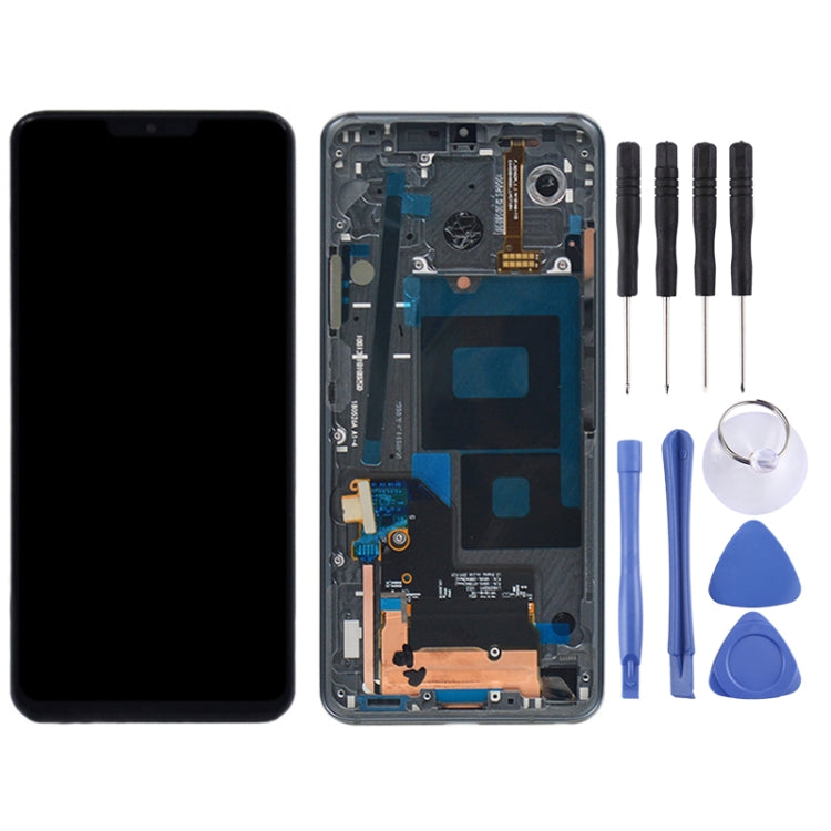 Original LCD Screen for LG G7 ThinQ / G710 G710EM G710PM G710VMP Digitizer Full Assembly with Frame(Black) - free shipping - PMC TechLife - Order now!