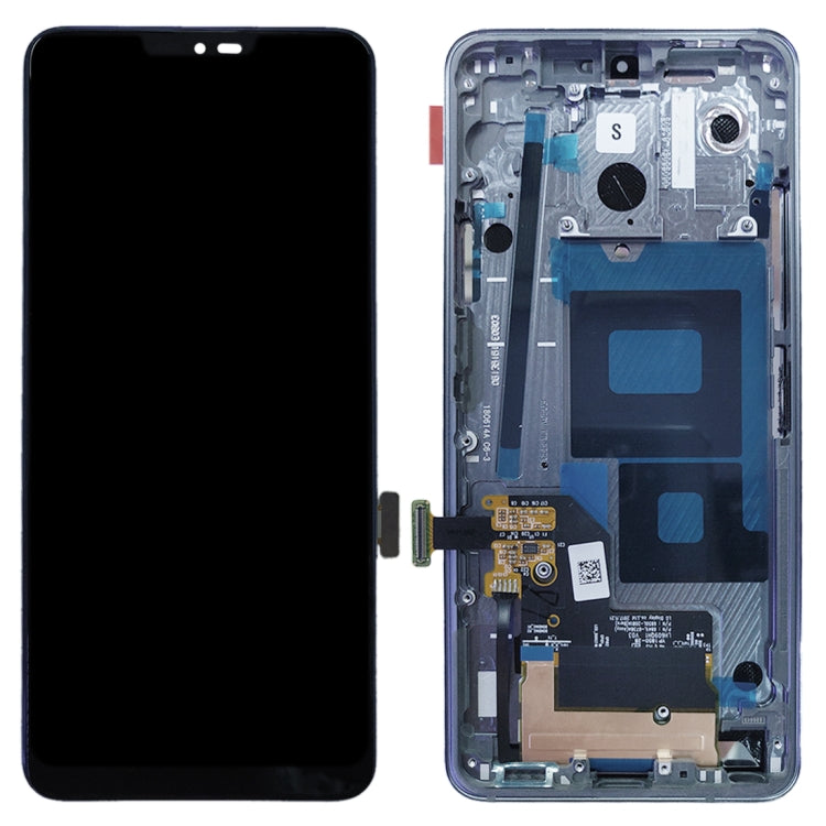 Original LCD Screen for LG G7 ThinQ / G710 G710EM G710PM G710VMP Digitizer Full Assembly with Frame (Silver) - free shipping - PMC TechLife - Order now!