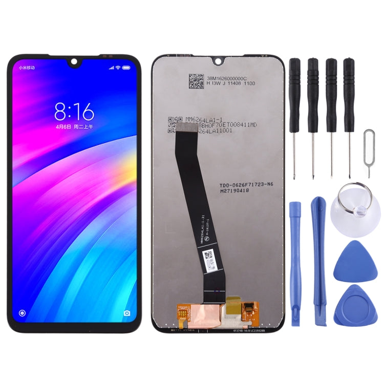TFT LCD Screen for Xiaomi Redmi 7 with Digitizer Full Assembly(Black) - free shipping - PMC TechLife - Order now!