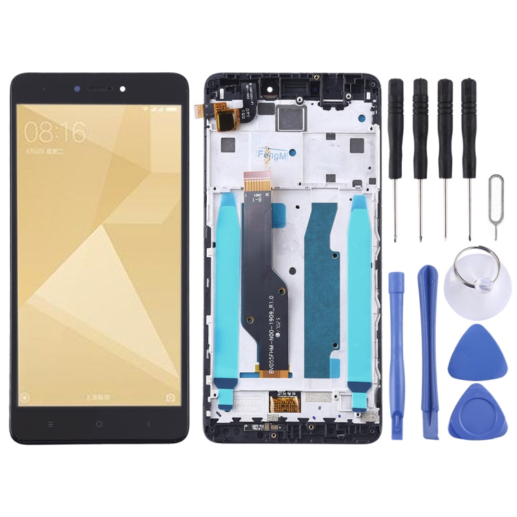 TFT LCD Screen for Xiaomi Redmi Note 4X Digitizer Full Assembly with Frame(Black) - free shipping - PMC TechLife - Order now!
