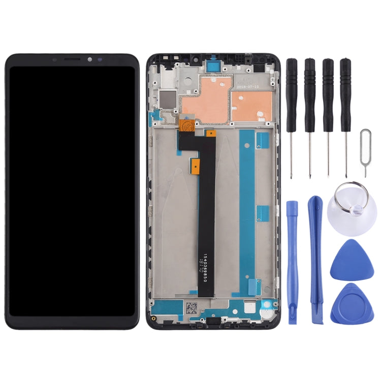 TFT LCD Screen for Xiaomi Mi Max 3 Digitizer Full Assembly with Frame(Black) - free shipping - PMC TechLife - Order now!