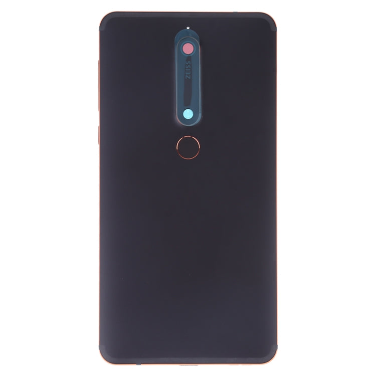 Battery Back Cover with Camera Lens & Side Keys & Fingerprint Sensor for Nokia 6.1 / 6 (2018) / 6 (2nd Gen)(Black) - Back Cover by PMC TechLife | Online Shopping South Africa | PMC TechLife | Buy Now Pay Later Mobicred