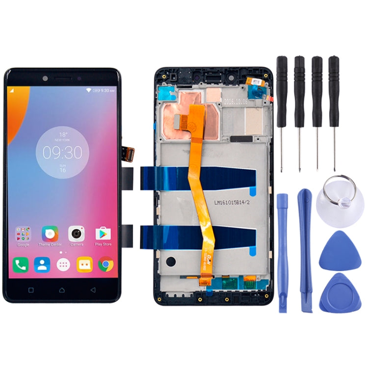 OEM LCD Screen for 5.5 inch Lenovo K6 Note K53a48 Digitizer Full Assembly with Frame (Black) - free shipping - PMC TechLife - Order now!