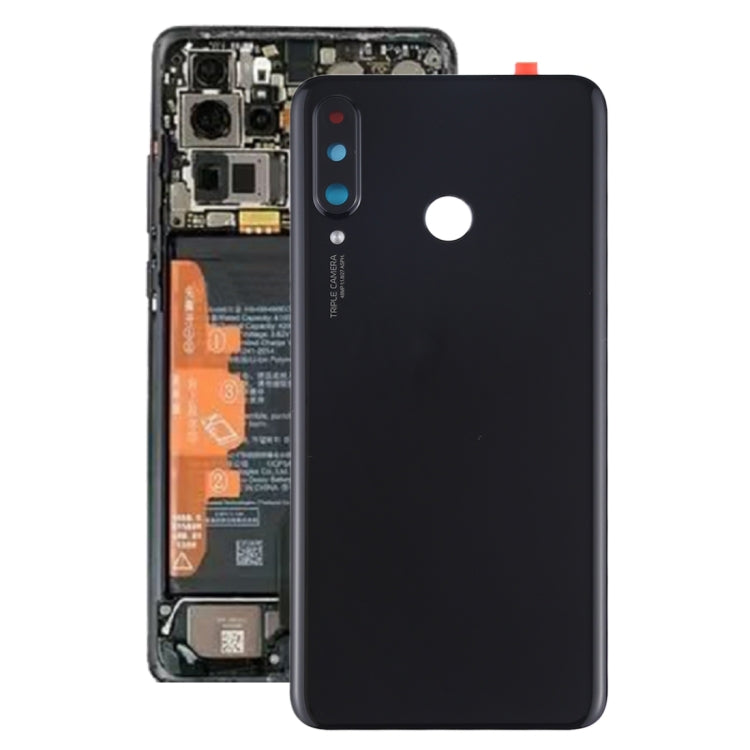 Original Battery Back Cover with Camera Lens for Huawei P30 Lite (48MP)(Black) - Back Cover by PMC TechLife | Online Shopping South Africa | PMC TechLife | Buy Now Pay Later Mobicred