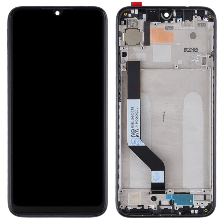 TFT LCD Screen for Xiaomi Redmi Note 7 / Redmi Note 7 Pro Digitizer Full Assembly with Frame(Black) - free shipping - PMC TechLife - Order now!
