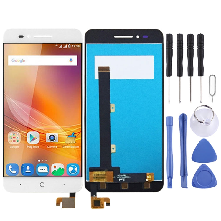 OEM LCD Screen for ZTE Blade A610 A610C with Digitizer Full Assembly (White) - free shipping - PMC TechLife - Order now!