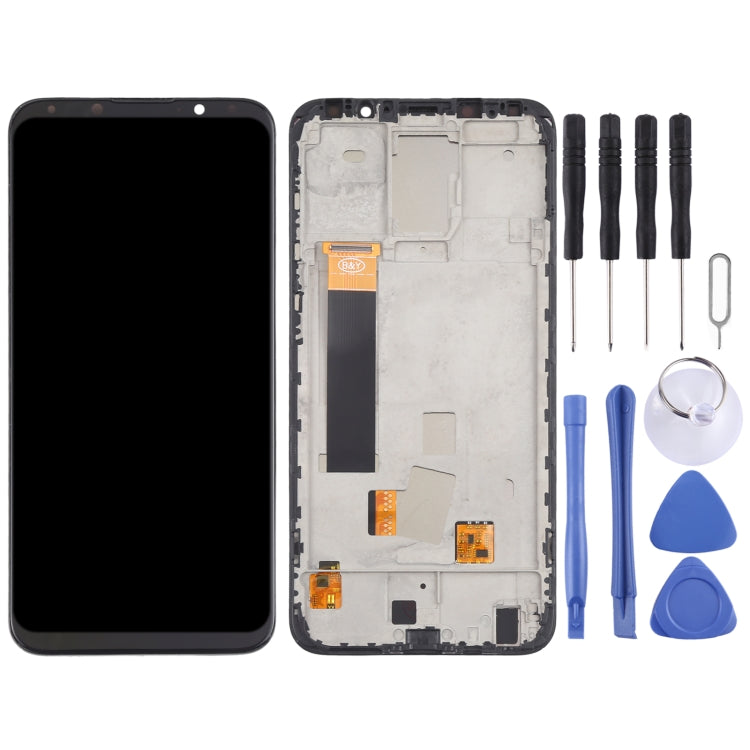 TFT LCD Screen for Meizu 16X Digitizer Full Assembly with Frame, Not Supporting Fingerprint Identification(Black) - free shipping - PMC TechLife - Order now!