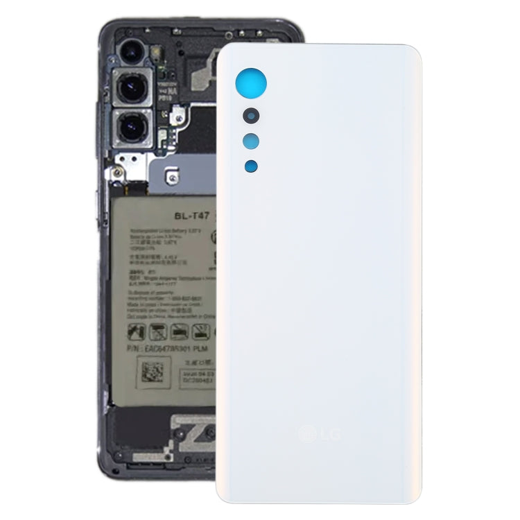 Battery Back Cover for LG Velvet LMG910EMW LM-G910EMW / Velvet 5G LM-G900N LM-G900EM(White) - For LG by PMC TechLife | Online Shopping South Africa | PMC TechLife