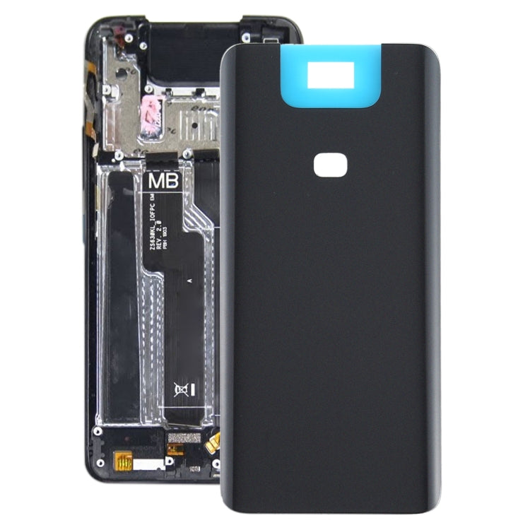 Glass Battery Back Cover for Asus Zenfone 6 ZS630KL(Frosted Black) - Back Cover by PMC TechLife | Online Shopping South Africa | PMC TechLife