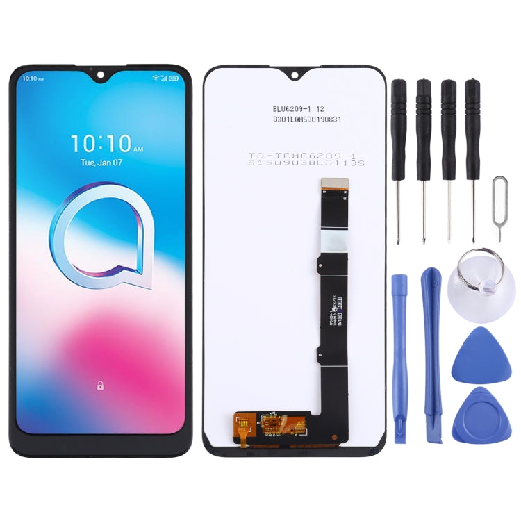 OEM LCD Screen for Alcatel 1S 2020 OT-5028 5028Y 5028A 5028D with Digitizer Full Assembly (Black) - free shipping - PMC TechLife - Order now!