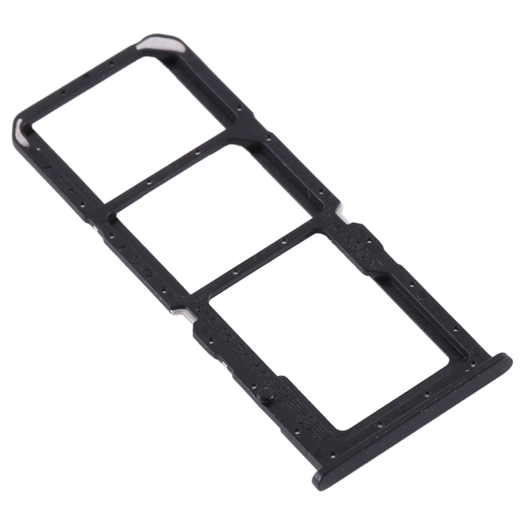 For OPPO A32 / A53 4G / A33 2020 / A53s / A11s PDVM00  SIM Card Tray + SIM Card Tray + Micro SD Card Tray(Black) - Card Tray by PMC TechLife | Online Shopping South Africa | PMC TechLife | Buy Now Pay Later Mobicred