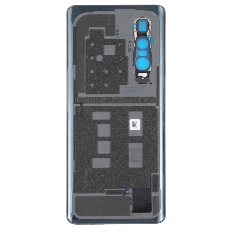 For OPPO Find X2 Pro CPH2025 PDEM30 Original Leather Material Battery Back Cover (Black) - Back Cover by PMC TechLife | Online Shopping South Africa | PMC TechLife