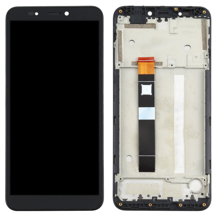 Original LCD Screen for Nokia C2 Digitizer Full Assembly With Frame (Black) - free shipping - PMC TechLife - Order now!