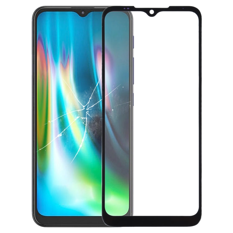 Front Screen Outer Glass Lens for Motorola Moto G9 Play / Moto G9 (India) (Black) - free shipping - PMC TechLife - Order now!