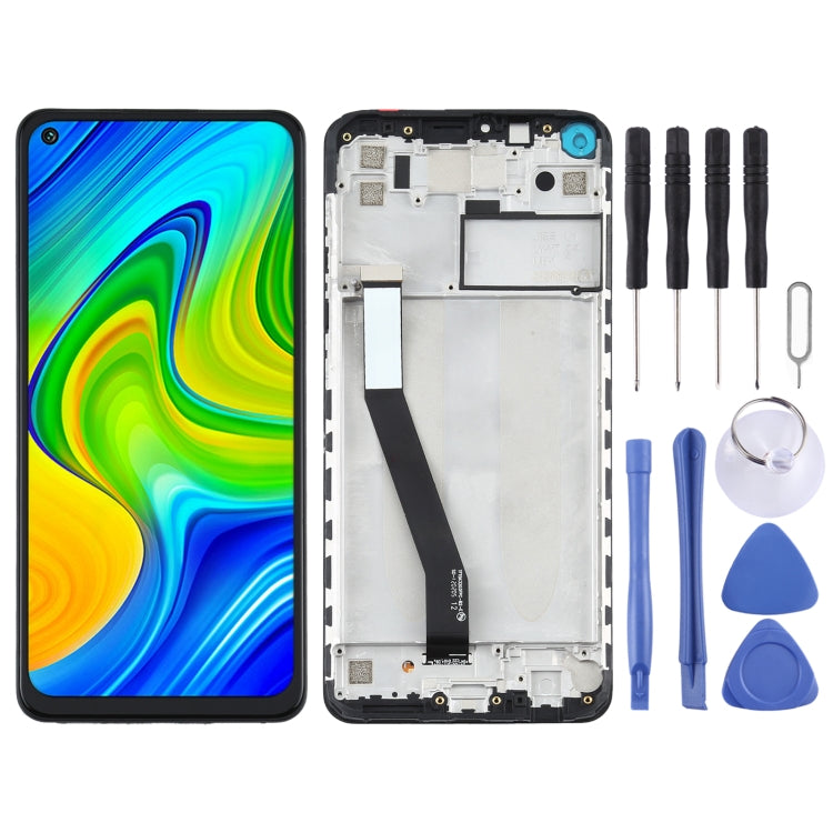 TFT LCD Screen for Xiaomi Redmi Note 9 /Redmi 10X 4G Digitizer Full Assembly with Frame(Black) - free shipping - PMC TechLife - Order now!