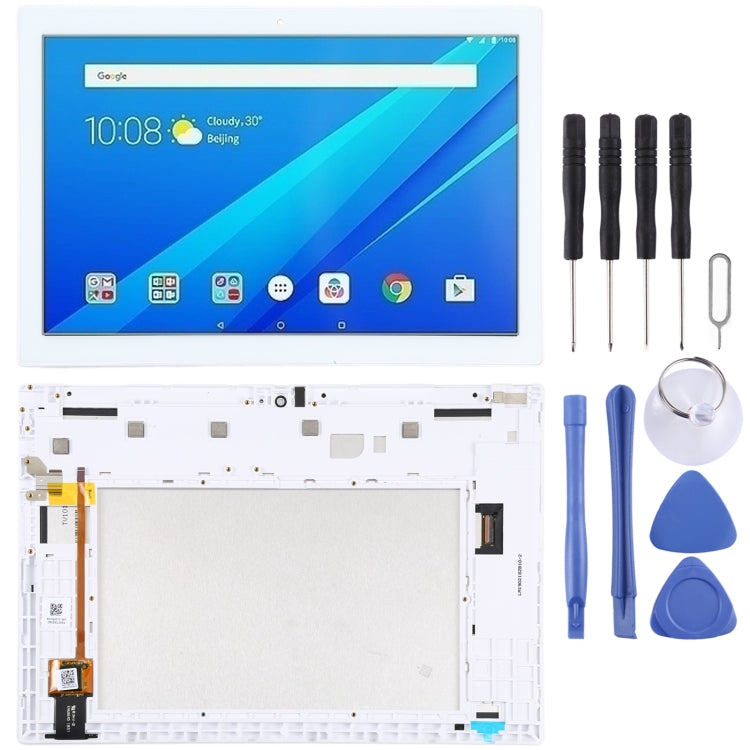 OEM LCD Screen for Lenovo TAB4/TB-X304F/TB-X304L/TB-X304N/TB-X304X/TB-X304 Digitizer Full Assembly with Frame (White) - free shipping - PMC TechLife - Order now!